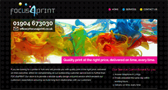 Desktop Screenshot of focus4print.co.uk